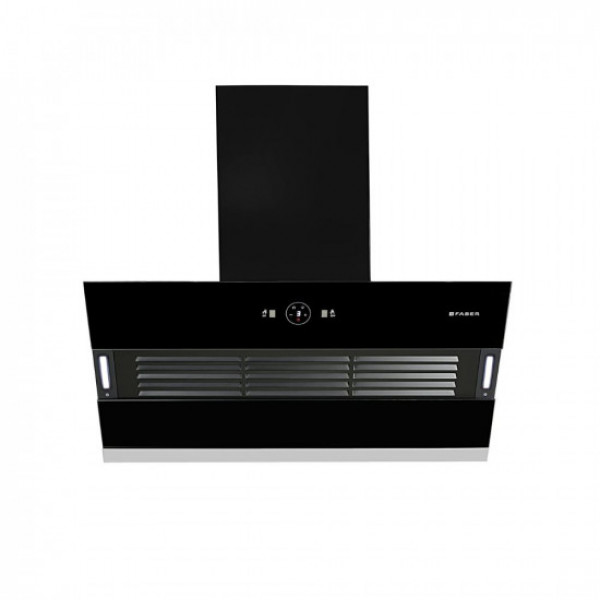 Image of Faber 90 cm 1200 m3/hr Slant, Filterless Auto Clean Chimney, 12Yr Warranty on Motor(2Yr Comprehensive)|| Italian Design (HOOD VERTIGO FL SC AC BK 90, Touch &amp; Gesture Control, Black)