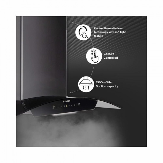 Faber 90 cm 1500 m hr Autoclean Kitchen Chimney