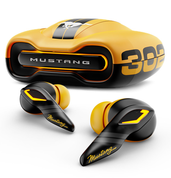 Image of GOBOULT Mustang Torq Wireless in Ear Earbuds with 60H Playtime, App Support, Quad Mic ENC, 45ms Low Latency, 13mm Driver, Breathing LEDs,Touch Controls, Made in India, IPX5, Ear buds Wireless (Yellow)