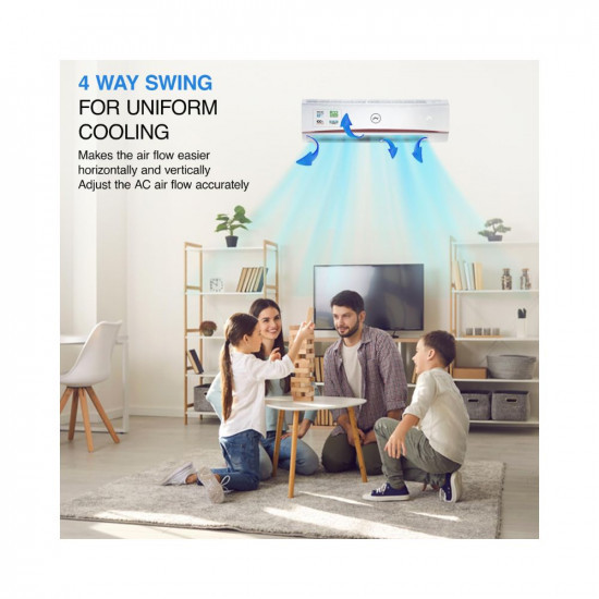 Godrej 15 Ton 3 Star 4-Way Air Swing Fixed Speed Split AC Copper Anti-Dust Filter 2023 Model AC 15T SFC 18LTC3-WWR White