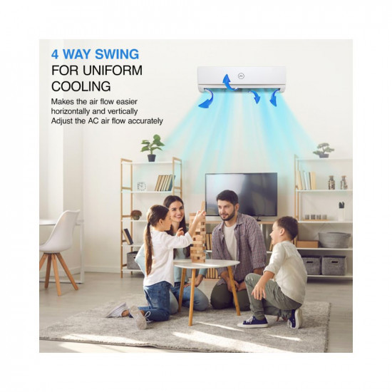 Godrej 15 Ton 3 Star 4-Way Air Swing Fixed Speed Split AC Copper Anti-Dust Filter 2023 Model AC 15T SFC 18PTC3-WWP White