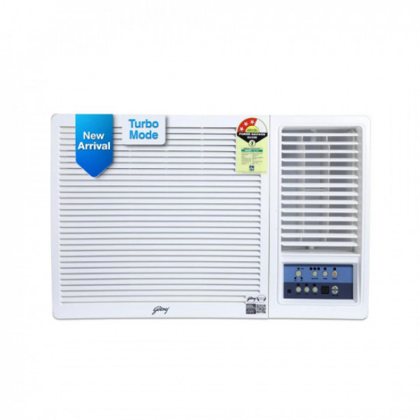 Image of Godrej 1.5 Ton 3 Star, Turbo Mode, Window AC (Copper, Anti Corrosive Blue Fin, 2023 Model, AC 1.5T WFC 18UTC3-WWA Window, White)