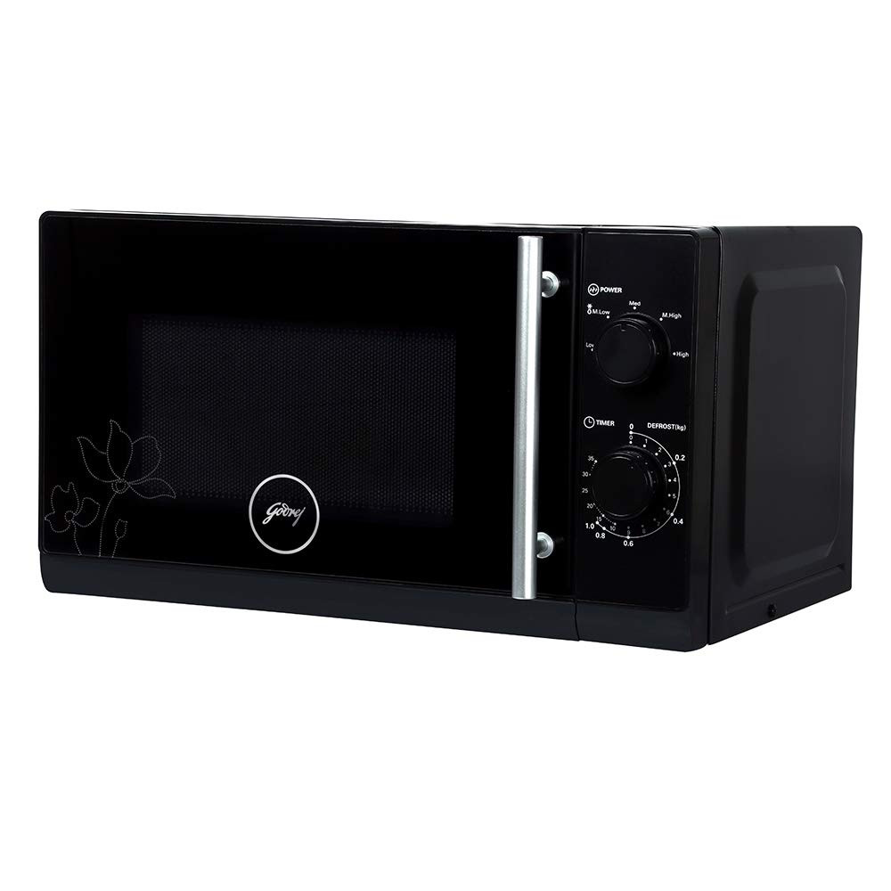Godrej 20 L 5 Years Comprehensive Warranty Multi Distribution System for Even and Faster Cooking Solo Microwave Oven With 5 Power Levels GMX 20SA2 Black
