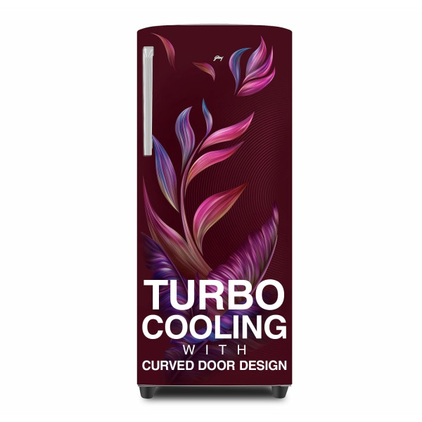Image of Godrej 268 L 3 Star Turbo Cooling Technology Ensuring Faster Cooling Direct Cool Single Door Refrigerator With Advanced Inverter Technology (2024 Model, RD EMARVEL 290C THI FU WN, Fusion Wine)