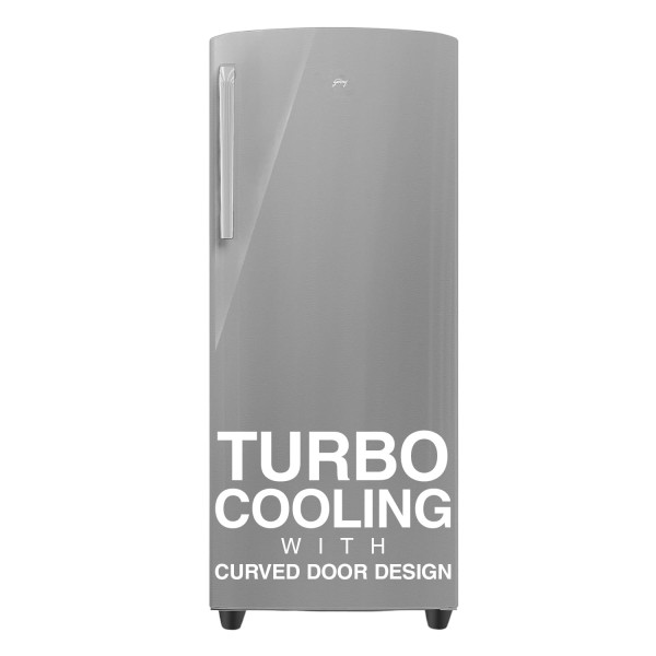 Image of Godrej 268 L 3 Star Turbo Cooling Technology Ensuring Faster Cooling Direct Cool Single Door Refrigerator With Advanced Inverter Technology (2024 Model, RD EMARVEL 290C THI ST GL, Steel Glow)