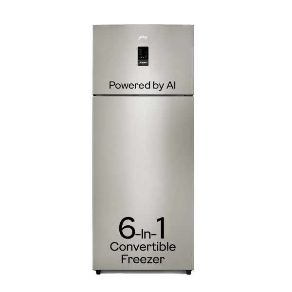 Image of Godrej 436 L 2 Star With AI Tech, 95%+ Food Surface Disinfection With Nano Shield Technology Inverter Frost Free Double Door Regalis Refrigerator (2024 Model, RF EON 438B RCI CH GD, Champagne Gold)