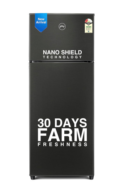 Image of Godrej Edge 294 L 2 Star With 95%+ Food Surface Disinfection with Nano Shield TechnologyInverter Frost Free Double Door Refrigerator Appliance (RT EONVALOR 310B 25 RCIM FS ST, Fossil Steel)