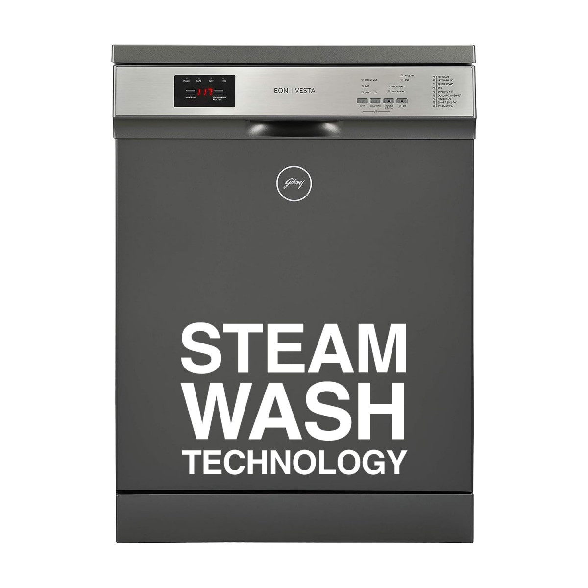 Godrej Eon Dishwasher Steam Wash Technology 13 place setting Perfect for Indian Kitchen