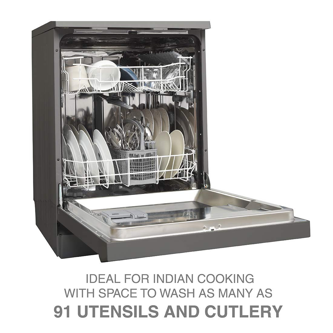 Godrej Eon Dishwasher Steam Wash Technology 13 place setting Perfect for Indian Kitchen
