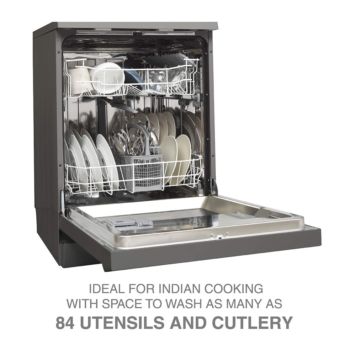 Godrej Eon Dishwasher 12 place setting Anti-Germ CrystaLight powered by UV Technology Extra Hygiene Function