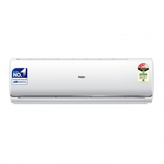 Haier 1 Ton 3 Star Fixed Speed Split AC Copper Antibacterial Filter 2023 Model HSU13T-TQS3BE-FS White