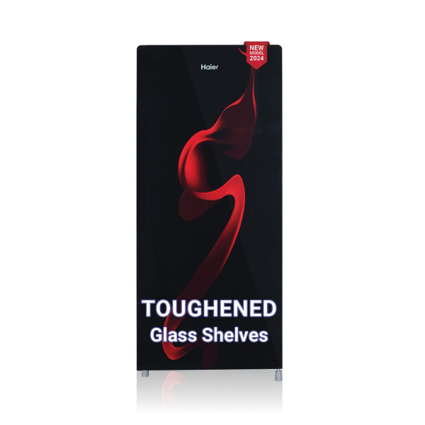 Image of Haier 190 L, 5 Star, Direct-Cool Single Door Refrigerator (HED-205RG, Spiral Glass, 2024 Model)