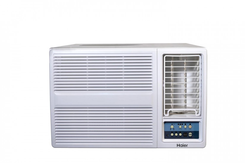 Haier 2 Ton 3 Star Fix Speed Side Flow Window AC Copper Turbo Mode Anti Bacterial Filter Cools at 54C Temp Long Air Throw - HWU24F-AOW3BN-FS 2024 Model