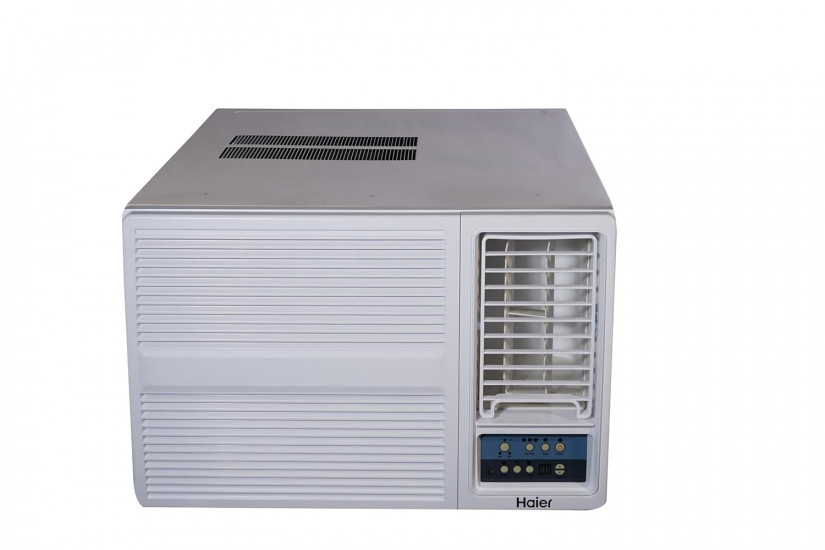 Haier 2 Ton 3 Star Fix Speed Side Flow Window AC Copper Turbo Mode Anti Bacterial Filter Cools at 54C Temp Long Air Throw - HWU24F-AOW3BN-FS 2024 Model