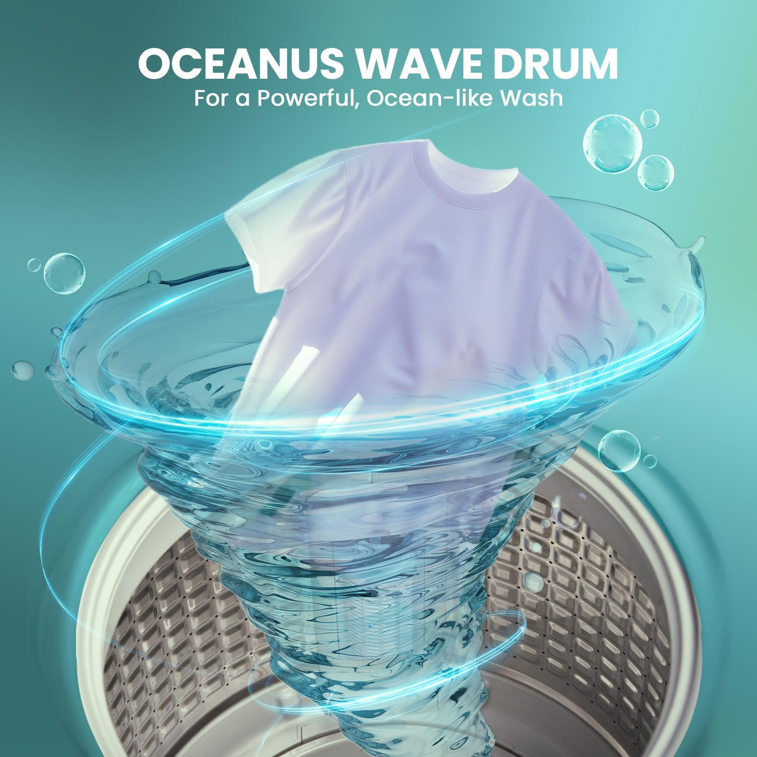 Haier 6 kg 5 Star Oceanus Wave Drum Washing Machine Fully Automatic Top Load HWM60-AE Moonlight Silver