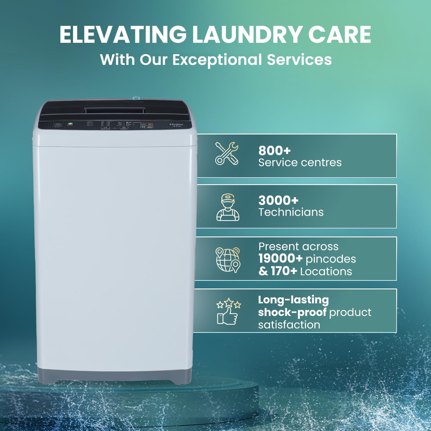 Haier 6 kg 5 Star Oceanus Wave Drum Washing Machine Fully Automatic Top Load HWM60-AE Moonlight Silver