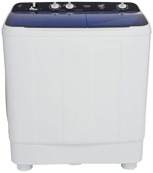 Image of Haier 9 Kg Semi-Automatic Top Loading Washing Machine (HTW90-1159, Blue)