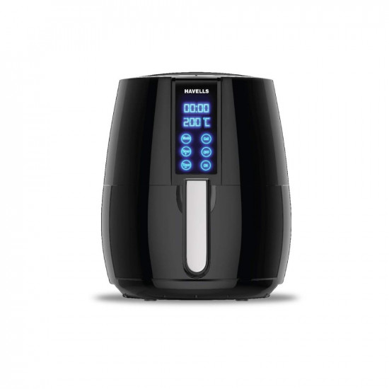Havells Air Fryer Prolife Digi with 4L Capacity Digital Touch Panel Auto OnOff 60 Min Timer Basket Release Button Air Filtration System 2 Yr Warranty Black