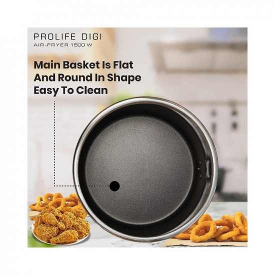 Havells Air Fryer Prolife Digi with 4L Capacity Digital Touch Panel Auto OnOff 60 Min Timer Basket Release Button Air Filtration System 2 Yr Warranty Black