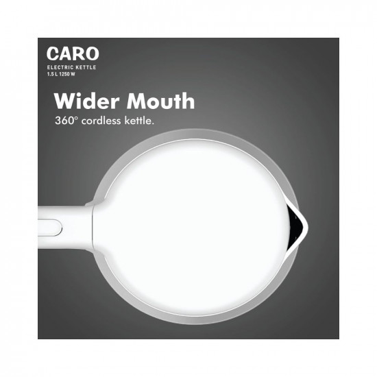 Havells Caro 15 litre Double Wall 304 Stainless Steel Inner Body Cool touch outer body Wider mouth 2 Year warranty White 1250 Watt