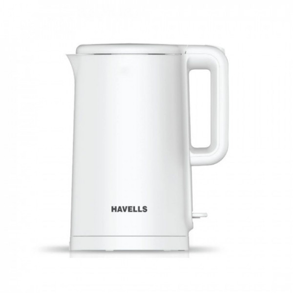 Image of Havells Caro 1.5 litre Double Wall, 304 Stainless Steel Inner Body, Cool touch outer body, Wider mouth, 2 Year warranty (White, 1250 Watt)