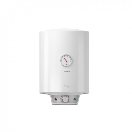 Havells Monza EC 25 L Storage Water Heater Metallic Body 2000 W With Free Flexi Pipe and Free Installation Warranty 7 Yr on Inn Container 4 Yr on Heating Element 2 Yr Compre White