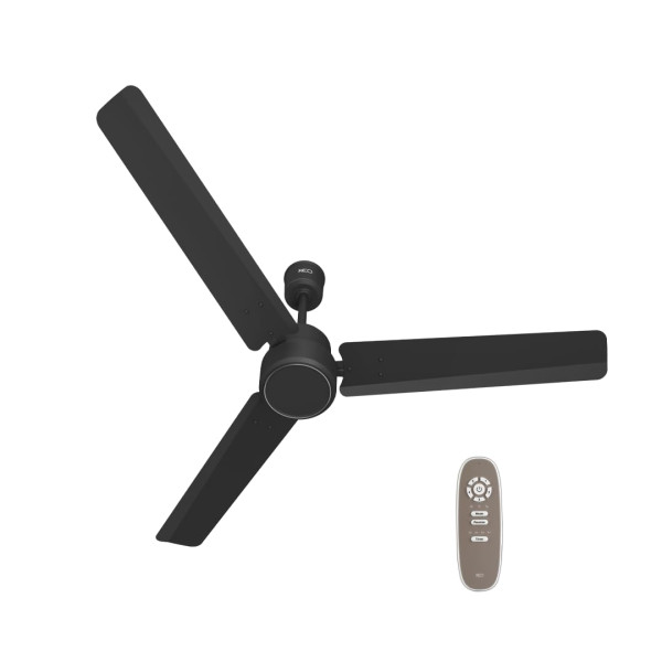 Image of Havells REO BLDC 1200MM 5 Star Rated Ceiling Fan| Air Flow: 220 CMM| Speed: 350 RPM|Watt: 33W| Reverse Rotation Mode| Timer Setting| 2 Year Door Step Warranty By Manufacturer (Unnovate, Matte Black)