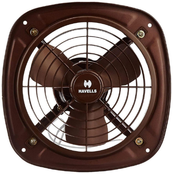 Image of Havells Ventil Air DSP 230mm Exhaust Fan | Strong Air Suction, Rust Proof Body |Suitable for Bathroom, Kitchen, and Office| Warranty: 2 Years | (Pack of 1, Choco Brown)