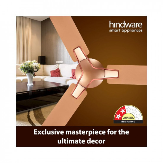 Hindware Smart Appliances Alita Amber Gold 1200MM Ceiling Fan for Home