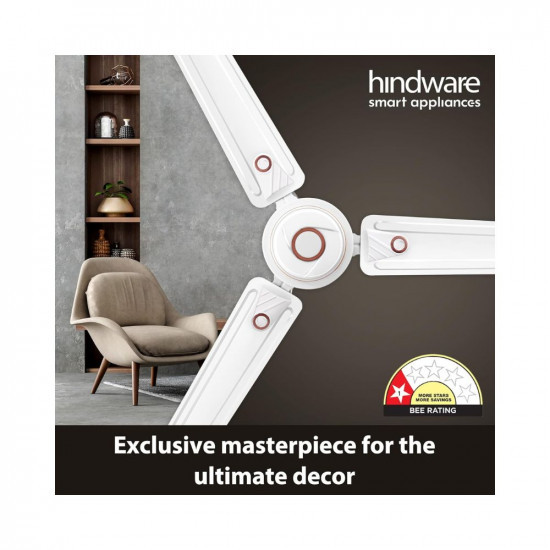 Hindware Smart Appliances Caeli White Star rated ceiling Fan