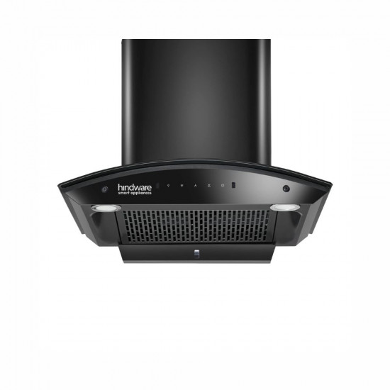 Hindware Smart Appliances Nadia IN 60 cm 1350 m hr Stylish Filterless Auto Clean Kitchen Chimney With Metallic Oil Collector