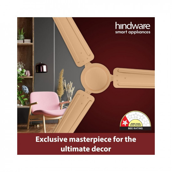 Hindware Smart Appliances Recio Sand Beige Fan 1200MM Star Rated Ceiling Fan