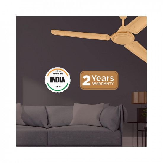 Hindware Smart Appliances Recio Sand Beige Fan 1200MM Star Rated Ceiling Fan