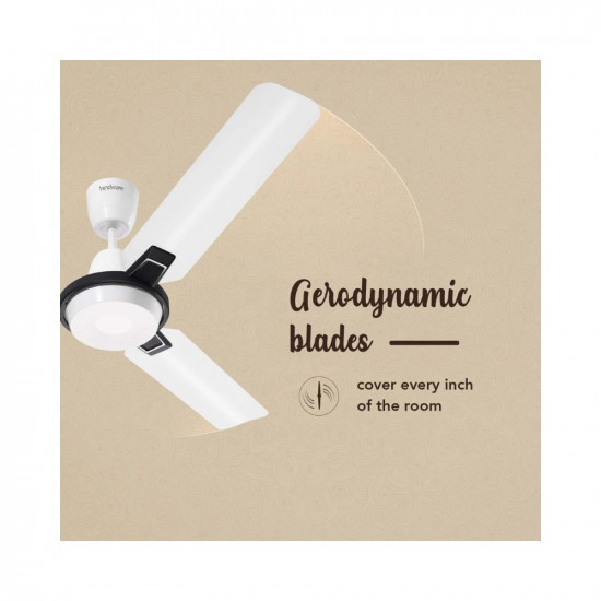 Hindware Snowcrest Arija 1200mm Designer 3 Blade Ceiling Fan with Premium Paint Finish