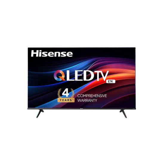 Hisense 126 cm 50 inches 4K Ultra HD Smart QLED TV 50E7K Black  with 4 Year Comprehensive Warranty