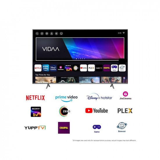 Hisense 164 cm 65 inches Tornado Series 4K Ultra HD Smart QLED TV 65E7K PRO Dark Grey HSR 240 Mode HRD 10 Game Mode Pro