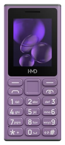 HMD 105 Keypad Phone with Built-in UPI App Phone Talker Long-Lasting Battery Wireless FM Radio Purple