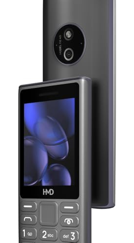 HMD 110 4G Keypad Phone with YouTube Built-in Scan  Pay UPI App Rear Camera Long-Lasting Battery Type - C Charging Wireless FM Radio  Titanium