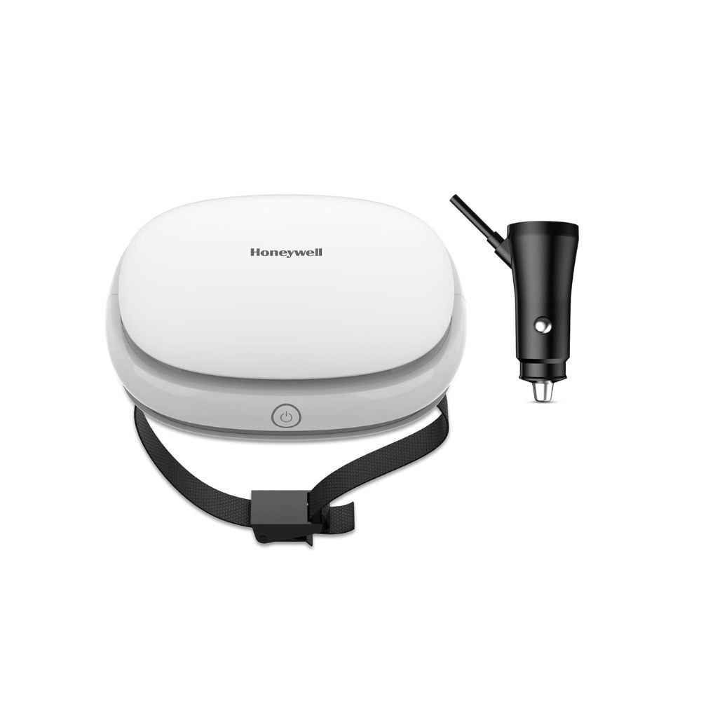 Honeywell Move Pure3 Car Air PurifierHepa filter Formaldehyde which removes 999 PM01 particles pollutantsallergiesdust smokeCADR upto24 mh with 3xUSB ports2 Years Manufacturer Warranty