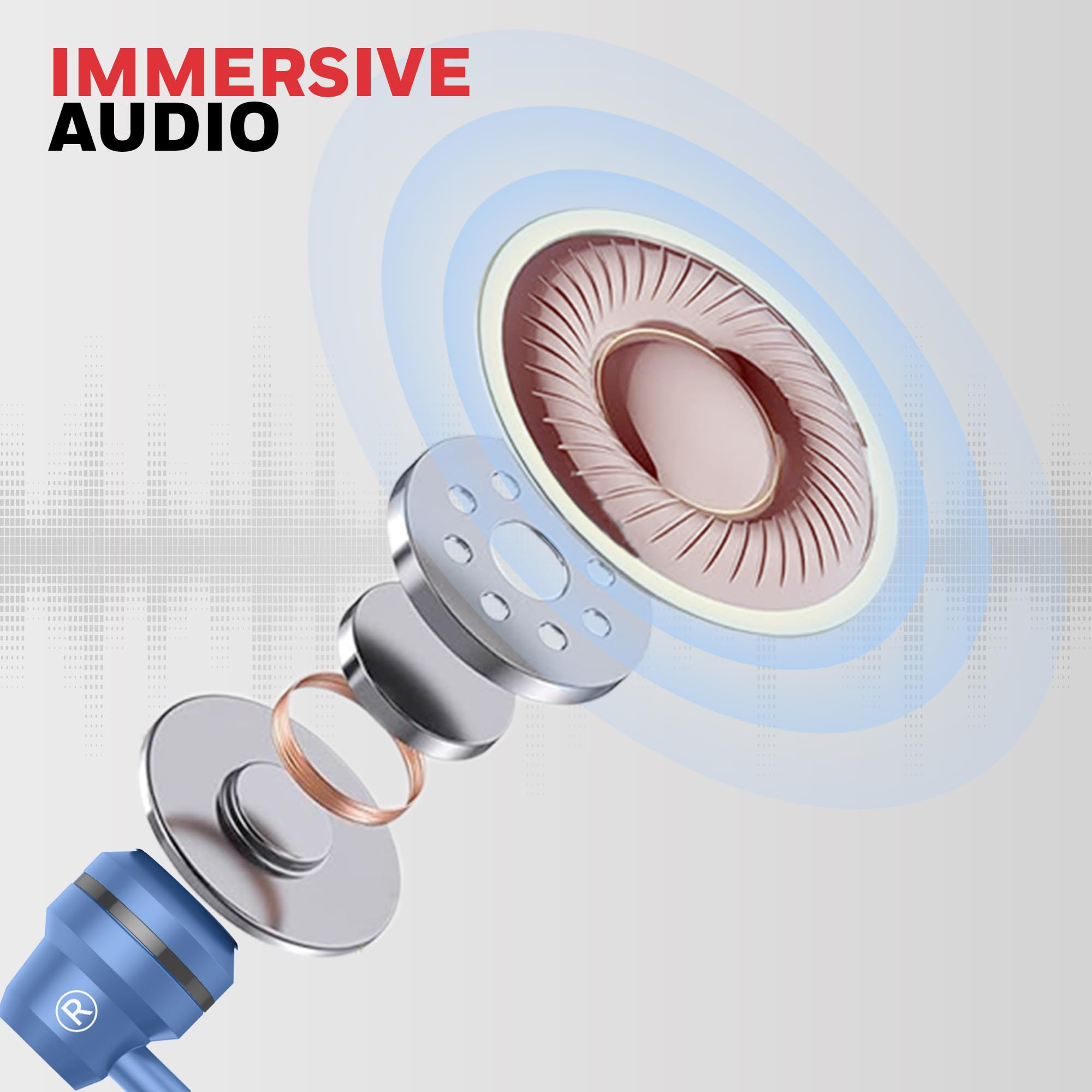 Honeywell Suono P60 Wired Earphones with Built in Mic 10mm2 Drivers Passive Noise Cancellation Deep Bass  Clear Sound Ultra HD Mic Quality Type C Compatible Voice Assistant Enabled 12 Mtr