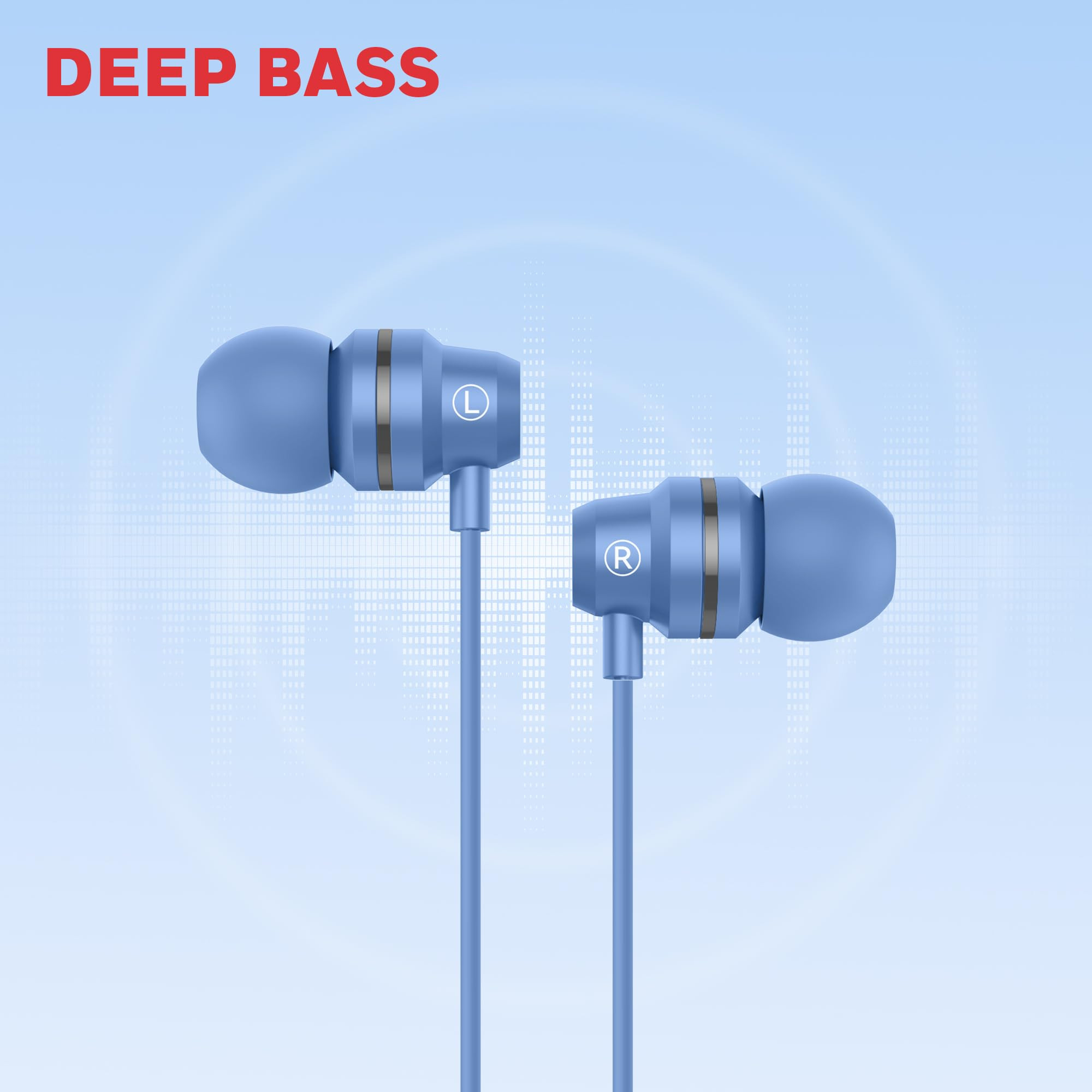 Honeywell Suono P60 Wired Earphones with Built in Mic 10mm2 Drivers Passive Noise Cancellation Deep Bass Clear Sound Ultra HD Mic Quality Type C Compatible Voice Assistant Enabled 12 Mtr