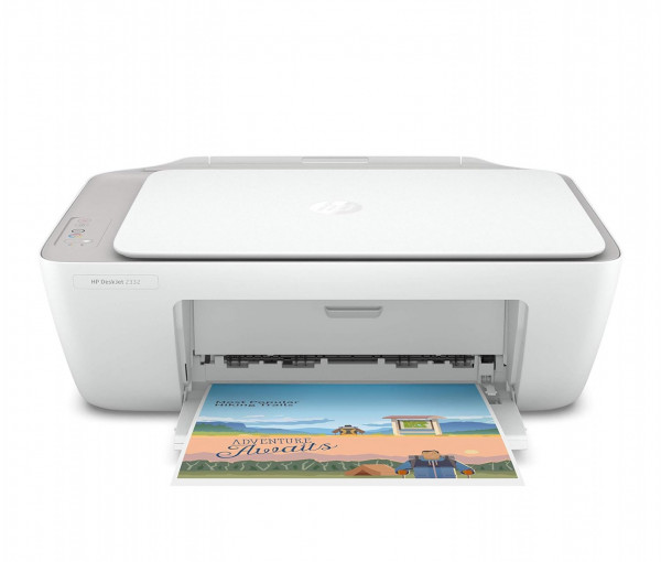 Image of HP DeskJet 2332 All-in-One Printer, Print, Copy, Scan, Hi-Speed USB 2.0, Up to 7.5/5.5 ppm (Black/Color)