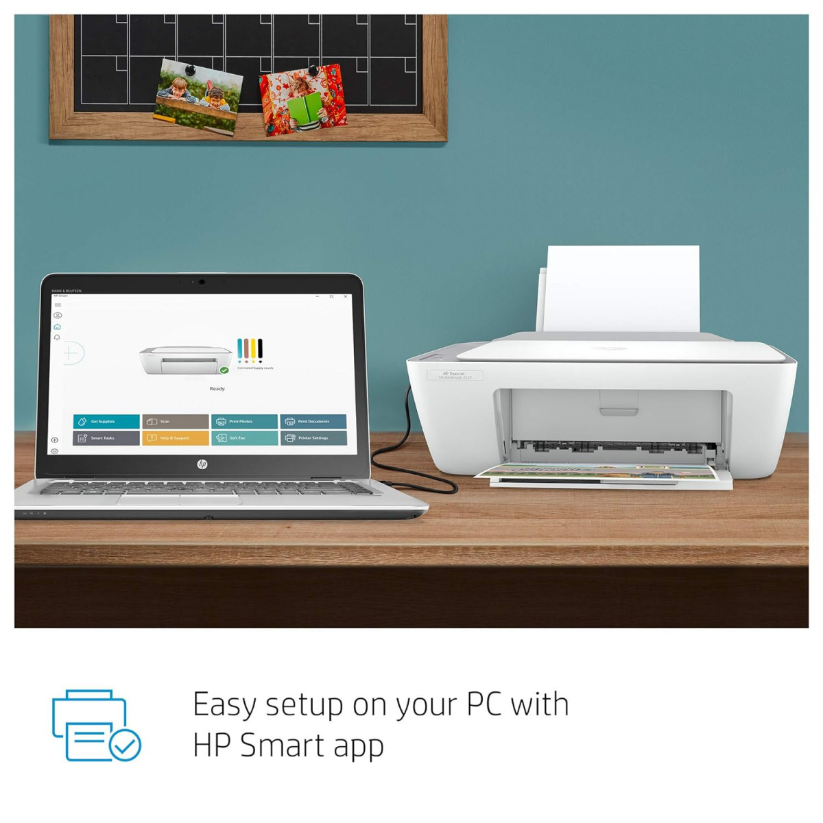HP DeskJet 2332 All-in-One Printer Print Copy Scan Hi-Speed USB 20 Up to 7555 ppm BlackColor