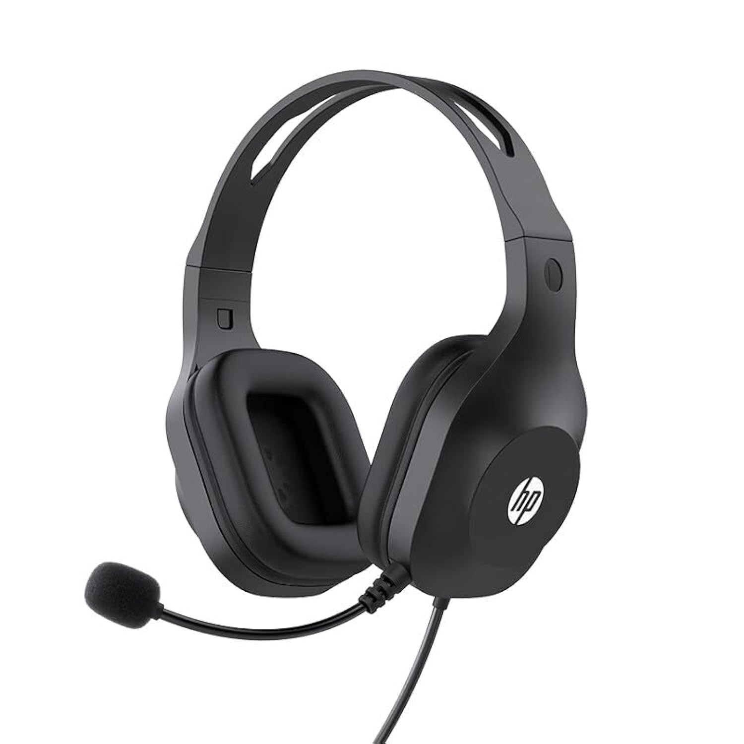 HP H120 Stereo USB Headset Plug-and-Play USB-A Built-in Noise-canceling mic Adjustable Head Strap Padded Ear Cushions 360-degree Bendable mic 1-Year Limited Warranty Black 9Z4V9AA