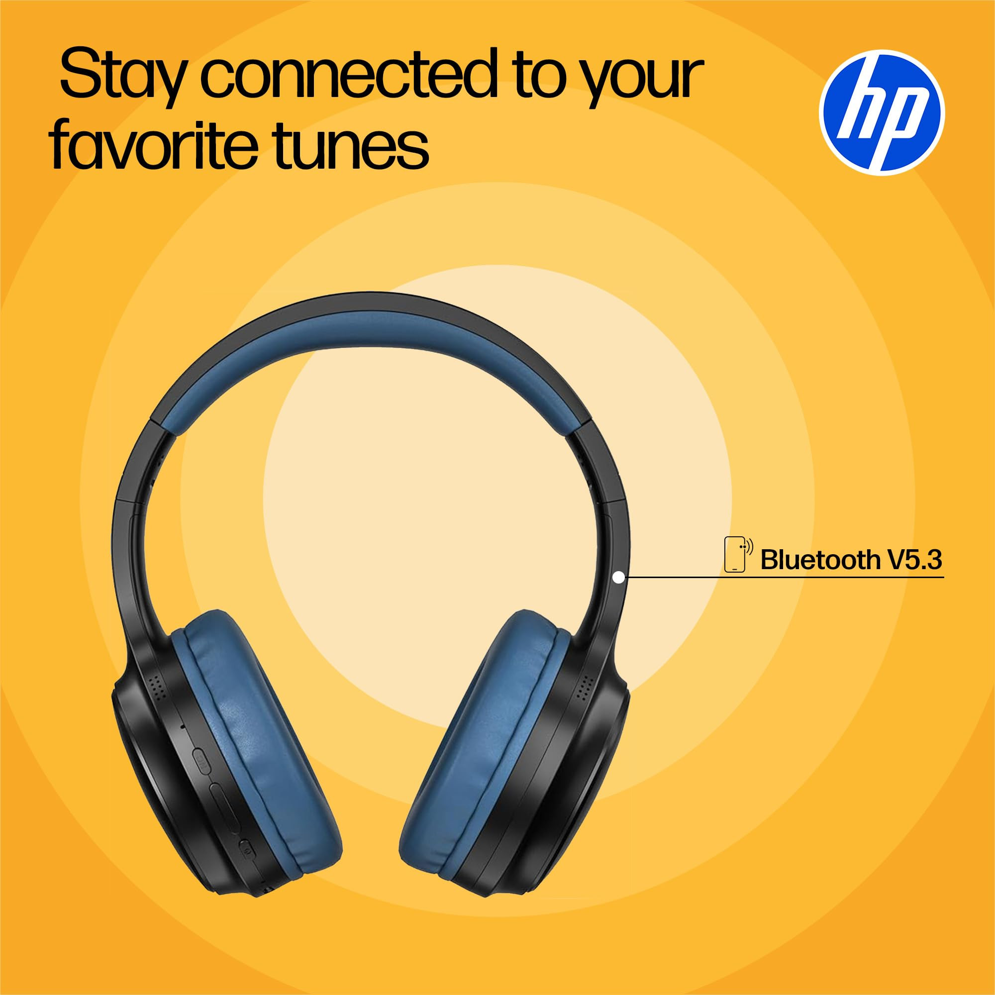 HP H200 On Ear Wireless Headset Black