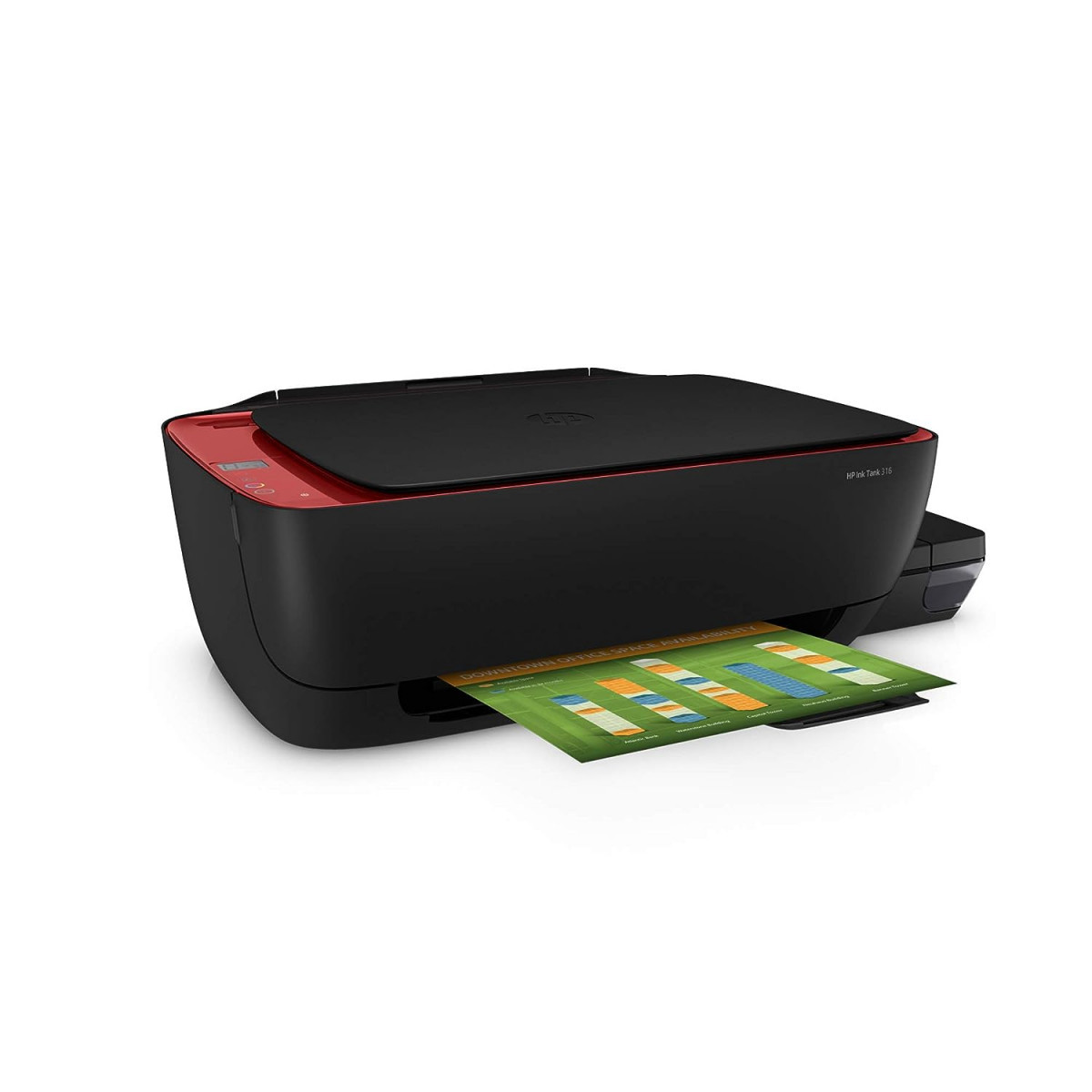 HP Ink Tank 316 All-in-one Colour Printer with Upto 7500 Black and 8000 Colour Pages Included
