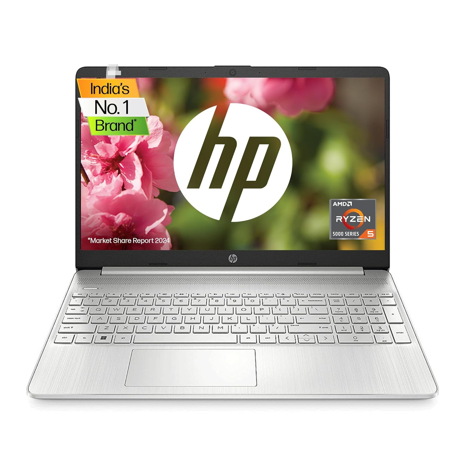HP Laptop 15s AMD Ryzen 3 5300U 156-inch 396 cm FHD 8GB DDR4 512GB SSD AMD Radeon Graphics Thin Light Dual Speakers Win 11 MSO 2019 Silver 169 kg eq2143AUeq2212au