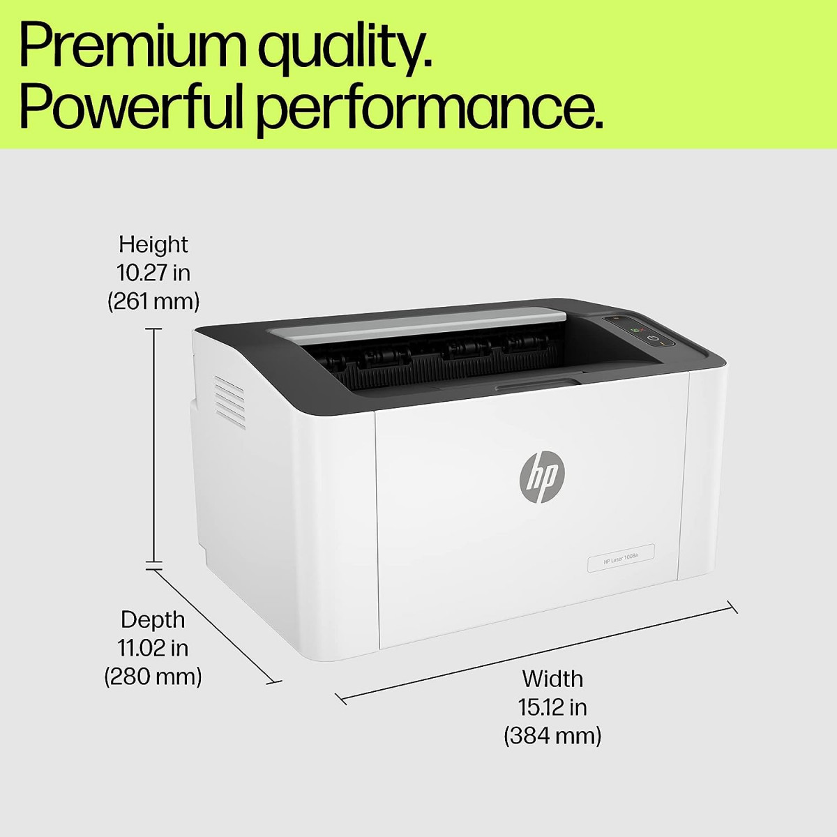 HP Laser 1008a Printer Single Function Print Hi-Speed USB 20 Up to 21 ppm 150-sheet Input Tray