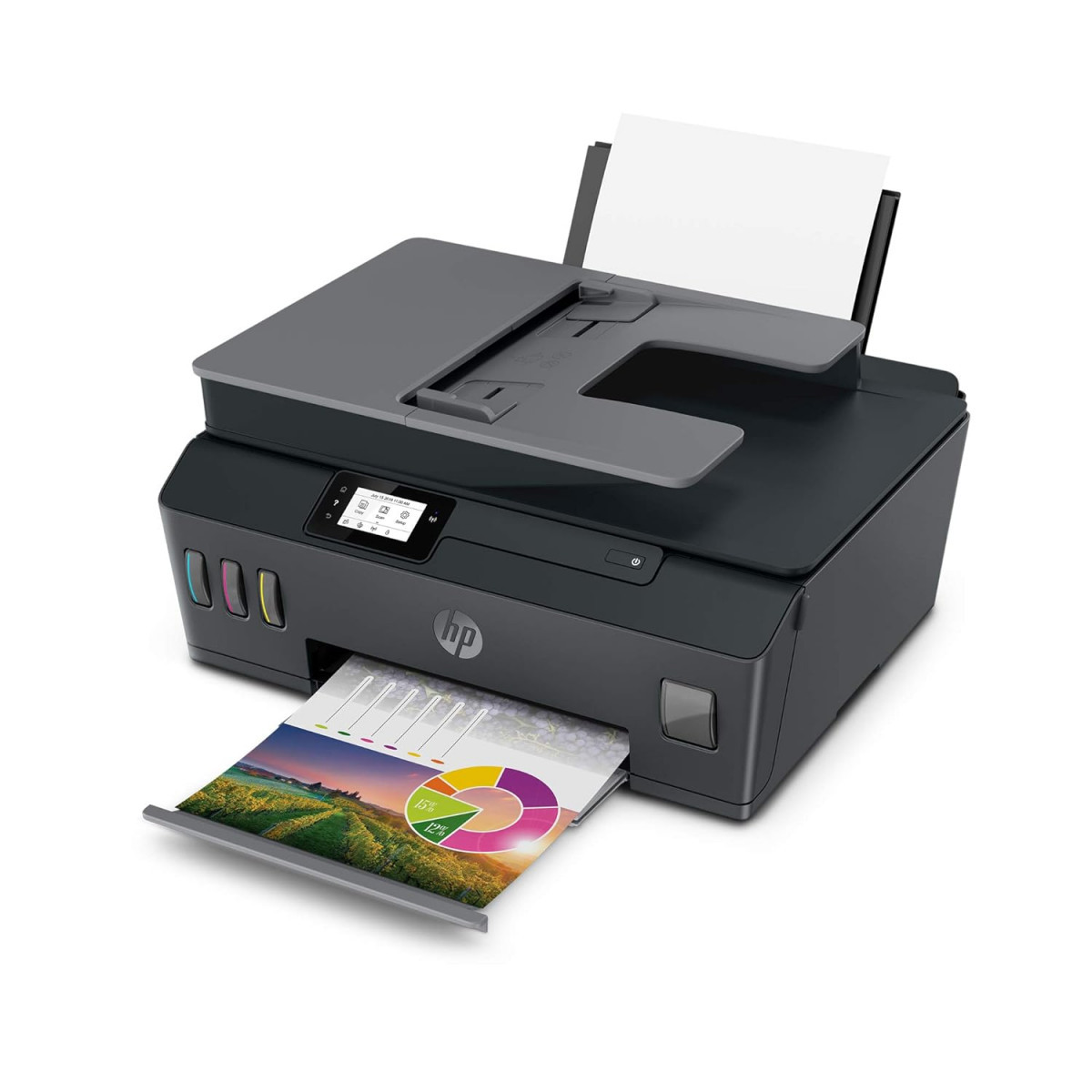 HP Smart Tank 530 All-in-one WiFi Colour Printer with ADF Upto 18000 Black and 8000 Colour Pages Included in The Box