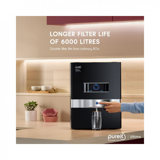 HUL Pureit Ultima Mineral RO UV MF 7 stage Table top wall mountable Black 10 litres Water Purifier